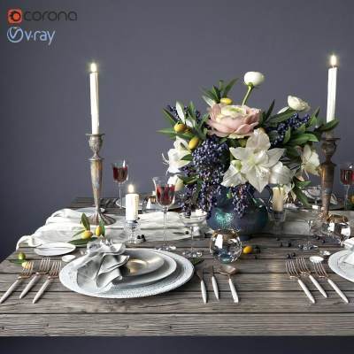 现代餐具组合-4